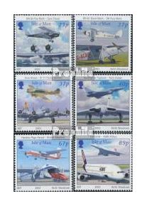 GB - Isle of Man 1051-1056 (kompl.Ausg.) postfrisch 2003 Flugzeuge