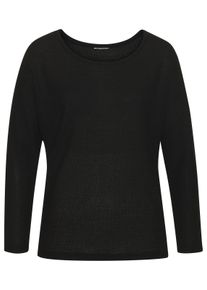 Vivance Dames Shirt met lange mouwen in zwart ,maat 36/38, Witt, 70% Polyester, 30% Viscose