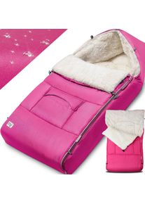 Monzana Wyściełany śpiworek odpowiedni do wózków dziecięcych różowy