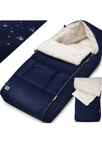 Monzana Wyściełany śpiworek odpowiedni do wózków dziecięcych granatowy