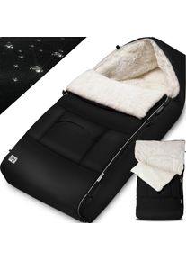 Monzana Wyściełany śpiworek odpowiedni do wózków dziecięcych czarny