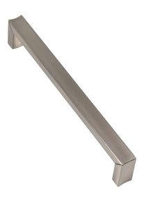 Häfele QUITO metal furniture handle, BA 160 mm, brushed nickel plated