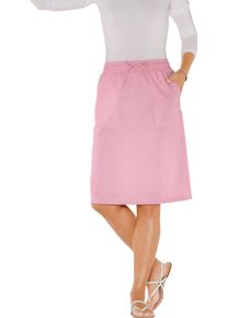 Dames Comfortrok van katoen en linnen hortensia Maat 54