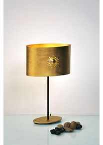 Holländer Holländer SUN OVAL Tischleuchte Braun, Gold, 1-flammig