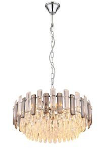 Orgina Lustre Luminaires Globo Lighting Chrome, 12 lumi&egrave;res