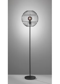 Fischer-Honsel Drops Lámpara de Pie Negro, 1 luz