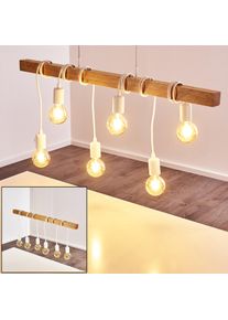 hofstein Suspension Barbengo Blanc, 6 lumi&egrave;res