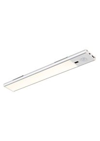 Tristan Luminaire sous meuble Luminaires Globo Lighting LED Argent&eacute;, Blanc, 1 lumi&egrave;re, D&eacute;tecteur de mouvement