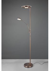 Trio Barrie Deckenfluter LED Altmessing, 2-flammig