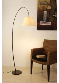 Holländer Holländer BAMBUS ARCO Bogenleuchte Braun, Schwarz, 1-flammig