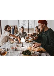 FHL easy Fiumara Lampa stołowa LED Czarny, 1-punktowy, Zdalne sterowanie, Zmieniacz kolor&oacute;w