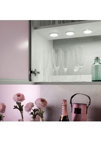 Leuchten Direkt THEO Illuminazione sottopensile LED Argento, 3-Luci