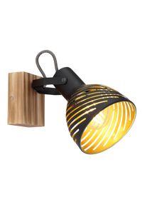 Globo LENNA Wall Light Dark wood, black, 1-light source