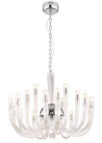 Lustre Globo AKKO Chrome, 18 lumi&egrave;res