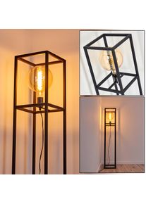 hofstein Flambeau Stehleuchte Schwarz, 1-flammig