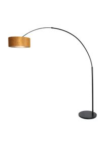 Steinhauer Sparkled Bogenlampe Schwarz, 1-flammig