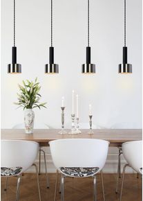 Lucide TEUN Pendelleuchte Schwarz, 4-flammig