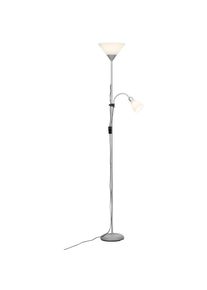 Brilliant Spari Lampa Stojąca oświetlająca sufit LED Srebrny, 1-punktowy