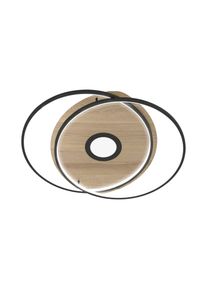 Paul Neuhaus Q-AMIRA Ceiling Light LED Light wood, 1-light source, Remote control