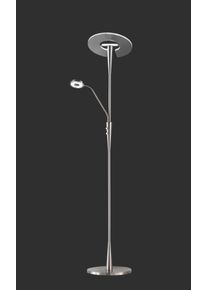 Illuminazione Trio Leuchten Quebec Lampada da pavimento LED Nichel opaco, 1-Luce