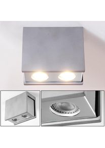 hofstein Braslo Deckenleuchte Chrom, Grau, 2-flammig