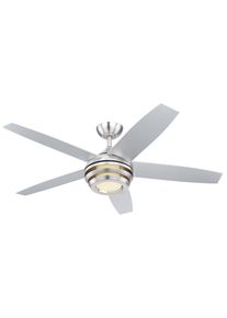 Globo VIVIANA ceiling fan LED matt nickel, 1-light source, Remote control