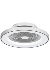 Ventilateur de plafond Mantra TIBET LED Argenté, 1 lumière, Télécommandes