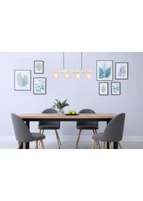 Globo CHARLY Pendant Light Light wood, 4-light sources