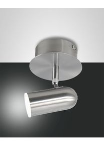 Fabas Luce Spotty Deckenleuchte LED Nickel-Matt, 1-flammig