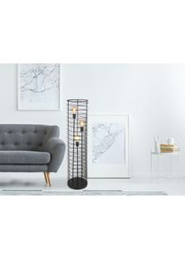 Globo TILLY Lámpara de Pie Negro, 3 luces