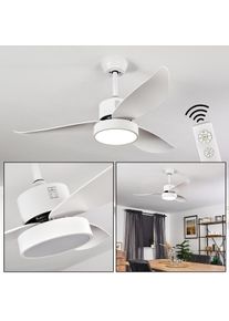 hofstein DOHA ceiling fan LED white, 1-light source, Remote control