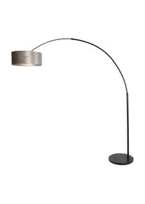 Steinhauer Sparkled Bogenleuchte Schwarz, 1-flammig