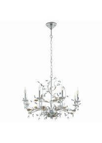 Lampe suspension Eglo FLITWICK 1 Argent&eacute;, 8 lumi&egrave;res