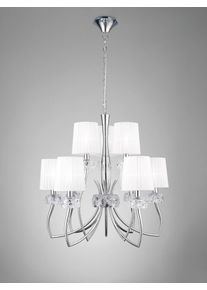 Mantra LOEWE Pendelleuchte Chrom, 9-flammig
