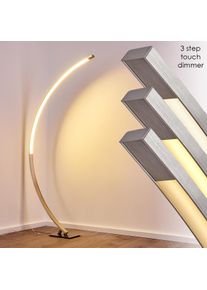 hofstein Ruswil Bogenlampe LED Nickel-Matt, 1-flammig