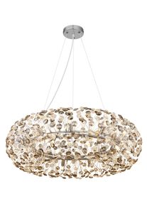 Illuminazione Globo Lighting Katrina Lampadario a corona Cromo, 20-Luci
