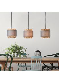 BRILLIANT LEUCHTEN Brilliant Waterlilly Pendelleuchte Schwarz, 3-flammig