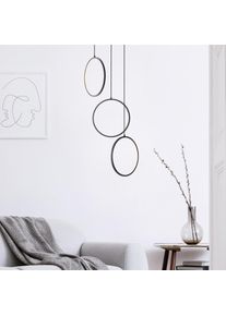 BRILLIANT LEUCHTEN Brilliant Chaumont Pendelleuchte LED Schwarz, 3-flammig