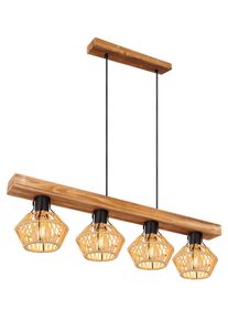 Globo Pendelleuchte Pendelbelysning Svart, 4-ljuskällor