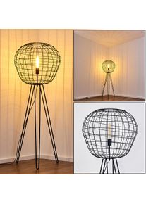 hofstein Flambeau Stehleuchte Schwarz, 1-flammig