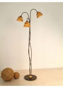 Holl&auml;nder SNAIL ONE lampa stojąca Brązowy, złoty, 3-punktowe