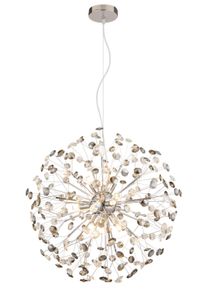Globo Katrina Kroonluchter Chroom, 9-lichts