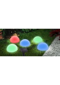 Globo Sun Solarleuchte LED Schwarz, 5-flammig, Farbwechsler