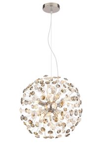 Globo Katrina Kroonluchter Chroom, 8-lichts