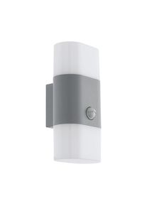 Eglo FAVRIA Wandlamp voor buiten LED Zilver, 2-lichts, Bewegingsmelder