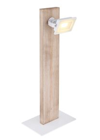 Globo JOYA Tischleuchte LED Holz hell, Weiß, 1-flammig