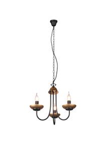 Trio Livia kroonluchter Zwart, 3-lichts