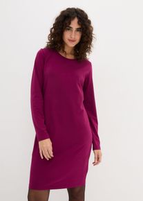 Jerseykl&auml;nning av bomull med stretch (2-pack) - lila - storlek 36/38 (S) - bonprix