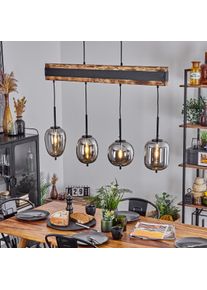 hofstein Suspension Pedreles &Eacute;cru, Noir, 4 lumi&egrave;res