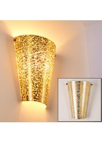 hofstein Zera Muurlamp Goud, 1-licht